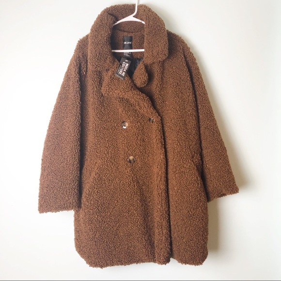 Teddy Bear Coat- Brown 3XL - Picture 3 of 6